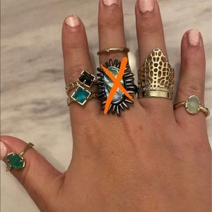 Kendra Scott ring bundle size 7